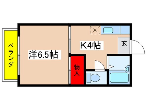 飯島コ－ポの物件間取画像